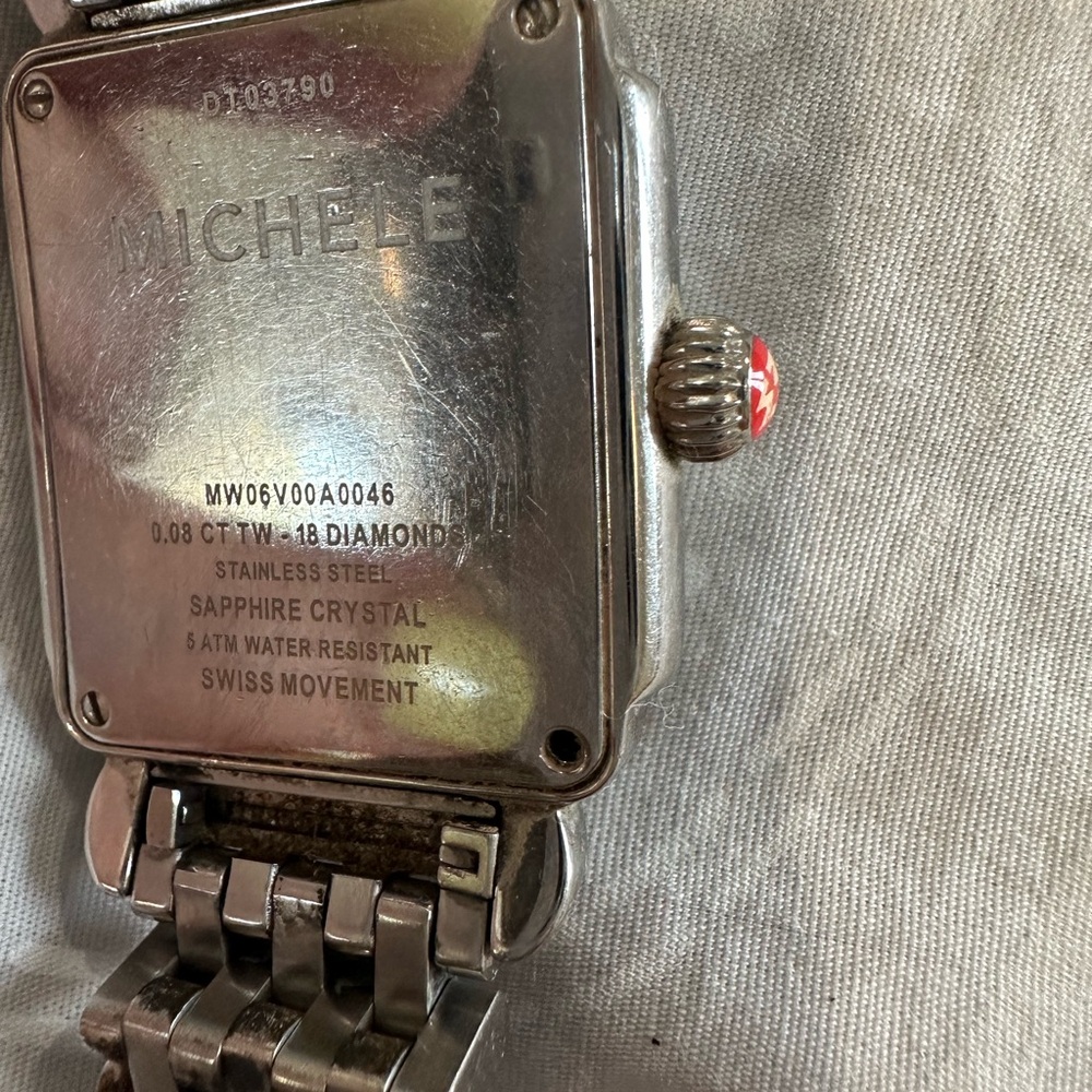 Michele mother of pearl Deco Watch - Picture 3 of 7